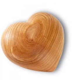 Waldfabrik, photophore en bois et étoile sapin de Noël Coeur En Bois|Grand Coeur En Bois, 11 Cm