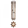 Waldfabrik, photophore en bois et étoile sapin de Noël Objet Déco Bois|Grand Décoration Murale Montagne Blanc 75 Cm Avec Etoile, Crèche