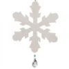 Waldfabrik, photophore en bois et étoile sapin de Noël Décorations En Bois Pour Sapin De Noël|Grand Flocon De Neige A Suspendre Avec Cristal Swarovski 12 Cm