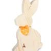 Waldfabrik, photophore en bois et étoile sapin de Noël Lapins En Bois De Paques|Grand Lapin En Bois Naturel, 25 Cm