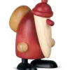 Köhler, Père Noël en bois Père Noël En Bois|Grand Père Noël Avec Hotte, 19 Cm