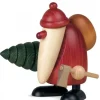 Köhler, Père Noël en bois Père Noël En Bois|Grand Père Noël Et Sapin, 19 Cm