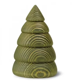 Köhler, Père Noël en bois Sapin De Noël Design|Grand Sapin De Noël En Bois Design, 14 Cm, Vert