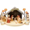Richard Glasser, Pyramides de Noël allemandes Crèche De Noël En Bois|Grande Crèche De Noël En Bois Avec Personnages