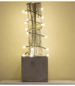 Konstsmide, guirlandes lumineuses de Noël Guirlande Lumineuse Intérieure À Led|Guirlande Led A Pile ,20 Diodes Rondes