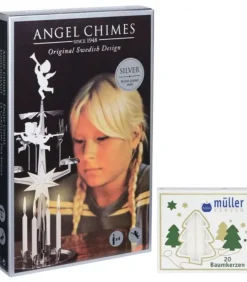 Angel Chimes, carillon des anges Carillon Des Anges|Kit Carillon Des Anges Argente + Bougies