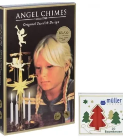 Angel Chimes, carillon des anges Carillon Des Anges|Kit Carillon Des Anges Dore + Bougies