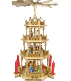 Richard Glasser, Pyramides de Noël allemandes Pyramides De Noël Allemandes|La Weihnachtspyramid Allemande De Reference A 3 Etages