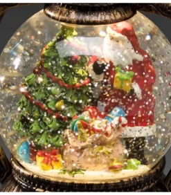 Konstsmide, guirlandes lumineuses de Noël Lanternes De Noël À Neige|Lanterne À Neige Boule A Led, Père Noël, 20 Cm