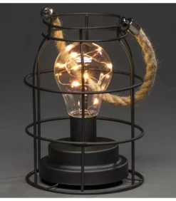 Konstsmide, guirlandes lumineuses de Noël Guirlande Lumineuse Intérieure À Led|Lanterne Lumineuse A Led En Metal, Ronde, 18 Cm