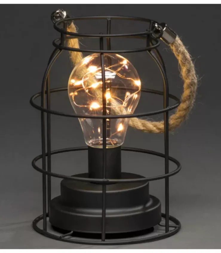 Konstsmide, guirlandes lumineuses de Noël Guirlande Lumineuse Intérieure À Led|Lanterne Lumineuse A Led En Metal, Ronde, 18 Cm