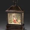 Konstsmide, guirlandes lumineuses de Noël Lanternes De Noël À Neige|Lanterne Père Noël Sous LÀ Neige Avec Enfant, 25 Cm