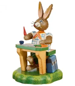 Hubrig, figurines pour enfant Lapins En Bois De Paques|Lapin De Paques En Bois Ecolier Intelligent