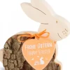 Waldfabrik, photophore en bois et étoile sapin de Noël Lapins En Bois De Paques|Lapin En Bois Couche, 9 Cm