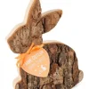 Waldfabrik, photophore en bois et étoile sapin de Noël Lapins En Bois De Paques|Lapin En Bois Couche, 12,5 Cm