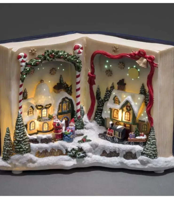 Konstsmide, guirlandes lumineuses de Noël Lanternes De Noël À Neige|Livre De Noël Musical Lumineux