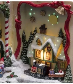 Konstsmide, guirlandes lumineuses de Noël Lanternes De Noël À Neige|Livre De Noël Musical Lumineux