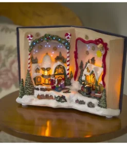 Konstsmide, guirlandes lumineuses de Noël Lanternes De Noël À Neige|Livre De Noël Musical Lumineux