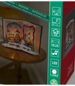 Konstsmide, guirlandes lumineuses de Noël Lanternes De Noël À Neige|Livre De Noël Musical Lumineux