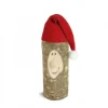 Waldfabrik, photophore en bois et étoile sapin de Noël Père Noël En Bois|Lutin Père Noël En Bois Avec Bonnet Rouge, 10 Cm