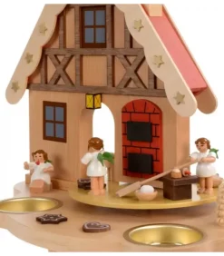 Richard Glasser, Pyramides de Noël allemandes Manèges De Noël|Manège De Noël Enfant Anges Patissiers