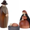 Köhler, Père Noël en bois Personnages De Crèche De Noël|Nativite, Petit Jesus, Joseph, Marie, 12 Cm