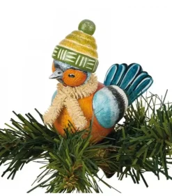 Hubrig, figurines pour enfant Oiseau Décoratif|Oiseau Décoratif A Clipser Sur Branche, Pinson