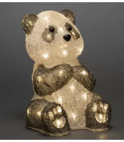 Konstsmide, guirlandes lumineuses de Noël Oiseaux Lumineux Et Animaux Lumineux|Panda Lumineux Led 27 Cm En Acrylique, 40 Diodes Blanc Chaud