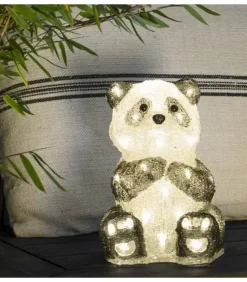 Konstsmide, guirlandes lumineuses de Noël Oiseaux Lumineux Et Animaux Lumineux|Panda Lumineux Led 27 Cm En Acrylique, 40 Diodes Blanc Chaud