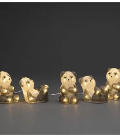 Konstsmide, guirlandes lumineuses de Noël Oiseaux Lumineux Et Animaux Lumineux|Pandas Lumineux En Acrylique Led, Lot De 5, 11,5 Cm