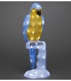 Konstsmide, guirlandes lumineuses de Noël Oiseaux Lumineux Et Animaux Lumineux|Perroquet Lumineux 50 Cm En Acrylique, 48 Diodes Blanc Chaud