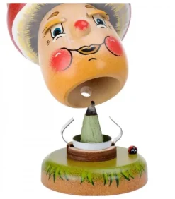 Hubrig, figurines pour enfant Bonhommes Fumeurs D'Encens Allemand|Personnage Brule-Encens Champignon Joyeux