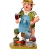 Hubrig, figurines pour enfant Bonhommes Fumeurs D'Encens Allemand|Personnage Brule-Encens Jardinier