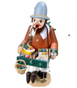 Richard Glasser, Pyramides de Noël allemandes Bonhommes Fumeurs D'Encens Allemand|Personnage Brule-Encens Vendeur De Déco De Noël