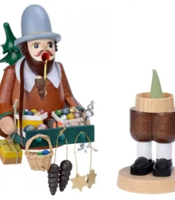 Richard Glasser, Pyramides de Noël allemandes Bonhommes Fumeurs D'Encens Allemand|Personnage Brule-Encens Vendeur De Déco De Noël