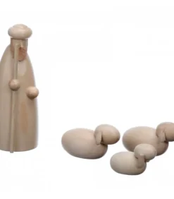 Schalling, crèche moderne Personnages De Crèche De Noël|Personnage De Crèche, Berger Et Moutons, 6 Cm