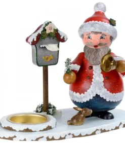 Hubrig, figurines pour enfant Bonhommes Fumeurs D'Encens Allemand|Personnage Porte Encens Père Noël Avec Bougeoir