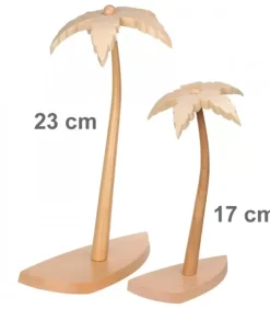 Schalling, crèche moderne Crèche De Noël En Bois|Petit Palmier En Bois 17 Cm Pour Fabriquer Une Crèche De Noël