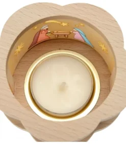 Richard Glasser, Pyramides de Noël allemandes Photophore Bois|Petit Photophore En Bois Crèche De Noël