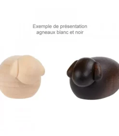 Köhler, Père Noël en bois Personnages De Crèche De Noël|Petits Animaux De La Crèche, Agneau Noir