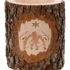 Waldfabrik, photophore en bois et étoile sapin de Noël Photophore Bois|Photophore En Bois Cisele, Crèche De Noël Et Etoile
