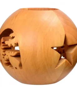 Waldfabrik, photophore en bois et étoile sapin de Noël Photophore Bois|Photophore En Bois Forme Spherique, Motif, Motif Elan