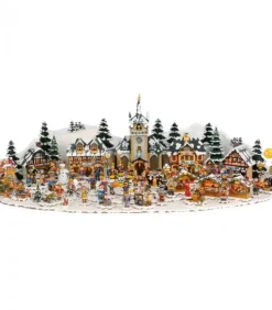 Hubrig, figurines pour enfant Village De Noël Miniature|Plateau Décor Winterkinder 13 X12 Cm