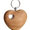 Waldfabrik, photophore en bois et étoile sapin de Noël Porte-Clés En Bois|Porte-Cle Double Coeur