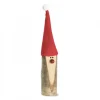 Waldfabrik, photophore en bois et étoile sapin de Noël Père Noël En Bois|Père Noël En Bois Avec Nez Rouge Et Bonnet En Feutre, 15 Cm