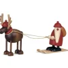 Köhler, Père Noël en bois Père Noël En Bois|Père Noël En Bois Sur Ski Et Renne