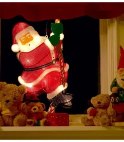 Konstsmide, guirlandes lumineuses de Noël Père Noël Lumineux|Père Noël Lumineux Grimpeur Sur Une Corde