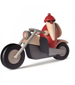 Köhler, Père Noël en bois Père Noël En Bois|Père Noël Rouge A Moto