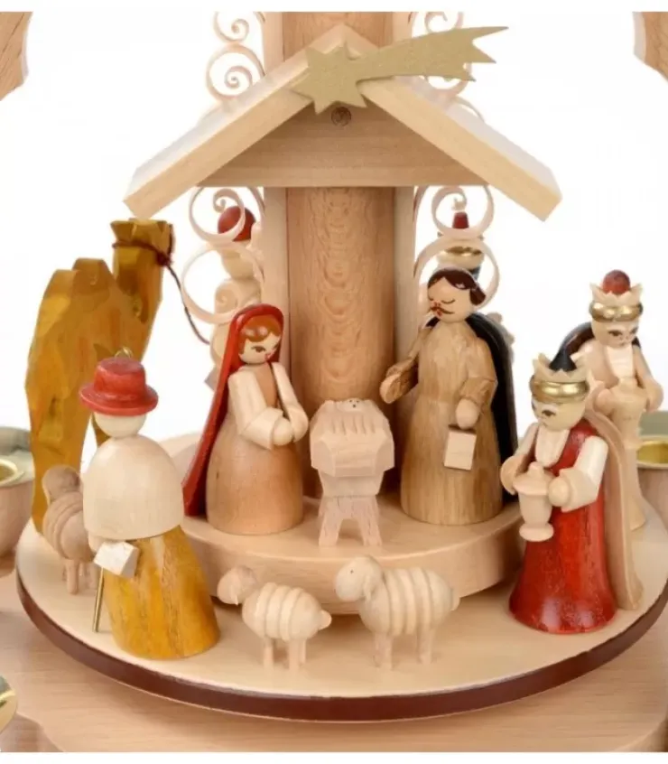 Richard Glasser, Pyramides de Noël allemandes Pyramides De Noël Allemandes|Pyramide A 4 Bougies En Bois Pour Un Noël Traditionnel