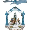 Hubrig, figurines pour enfant Manèges De Noël|Pyramide A Bougies Winterkinder Enfants Dans LÀ Neige